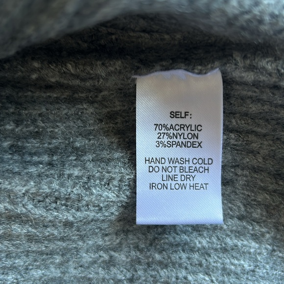 Vici - Uptown Girl Mock Neck Sweater Dress - Grey - XL - Picture 9 of 9